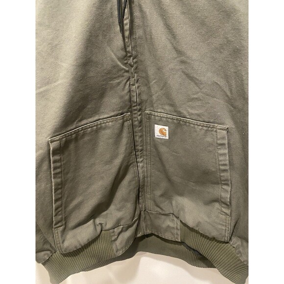 Carhartt Detroit Jacket 3M Insulated Mens Sz 4XL J130 Moss Green Gropcore - Picture 3 of 12